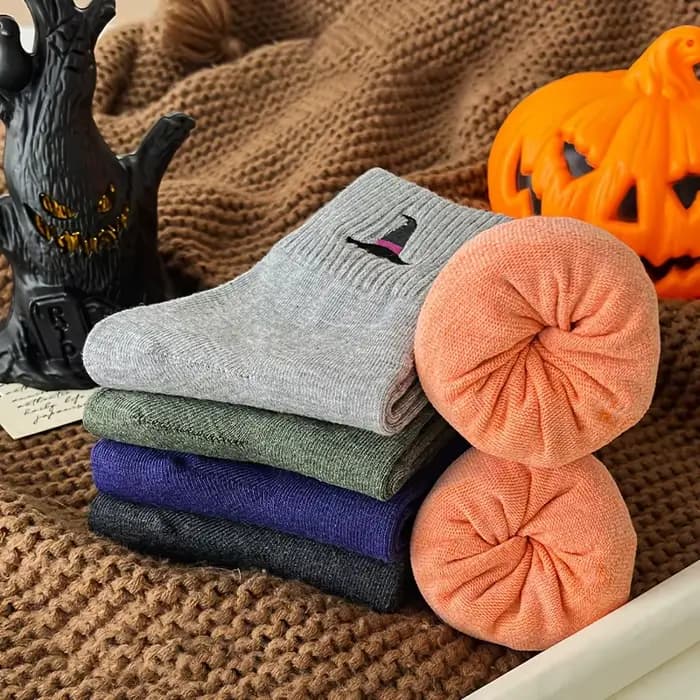 5 paires de chaussettes mi-longues pour couple masculin et féminin
