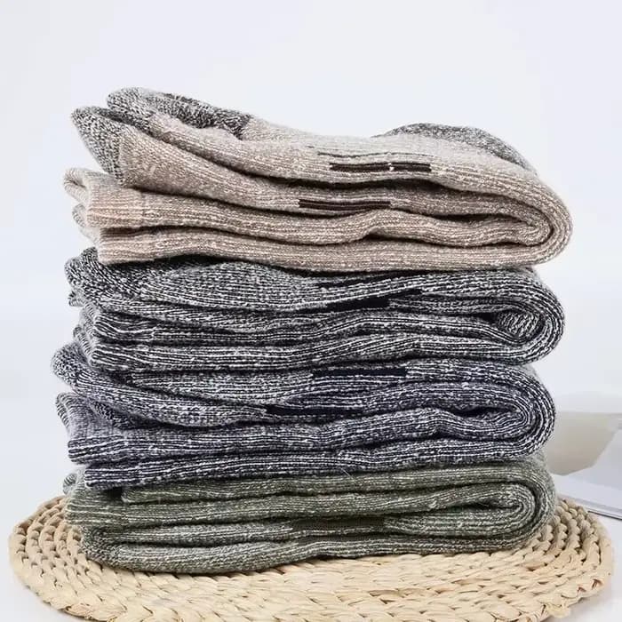 Chaussettes en laine mérinos pour hommes, chaussettes thermiques épaisses, respirantes, pour Sports de plein air, alpinisme, grande taille, automne et hiver