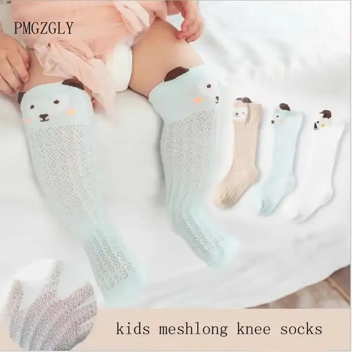 Chaussettes en Maille avec Nministériels d Papillon pour Enfant, Minces, Anti-buée, Princesse, Ours, Été