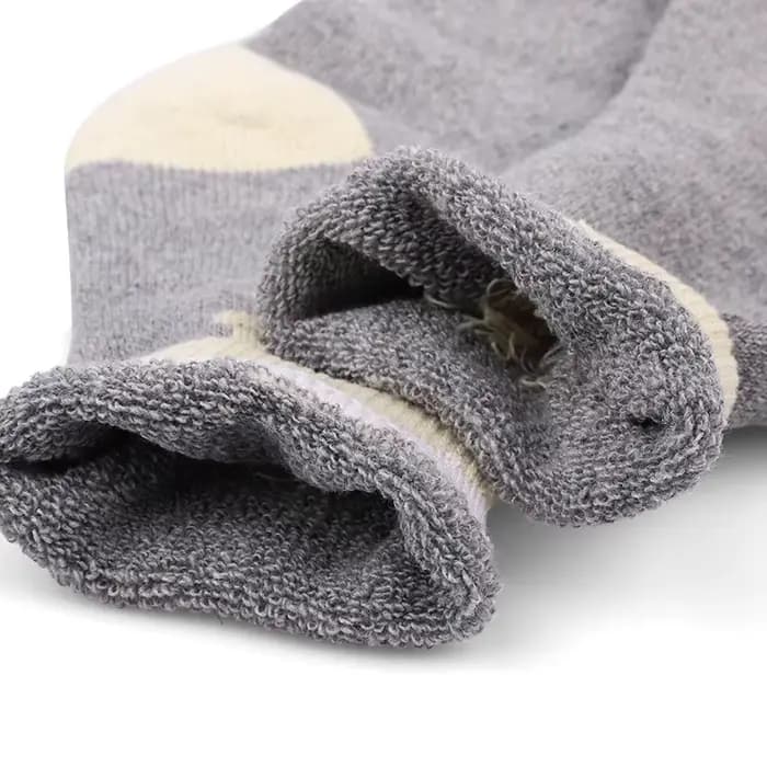 5 paires de chaussettes en laine épaisse pour hommes, chaussettes de sport thermiques à mi-tube, de haute qualité, en éponge de neige, en cachemire
