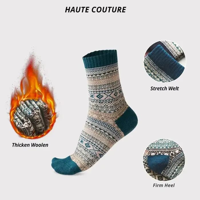 5 paires de chaussettes d'hiver pour hommes