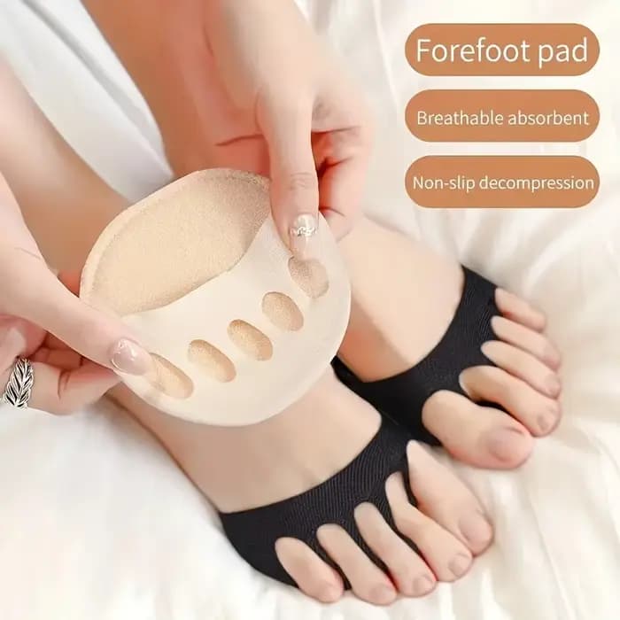 Coussinet de pied pour l'avant-pied à talons hauts, semelle intérieure antidérapante et anti-mousse, semelle intérieure confortable, Support métatarsien doux et Invisible