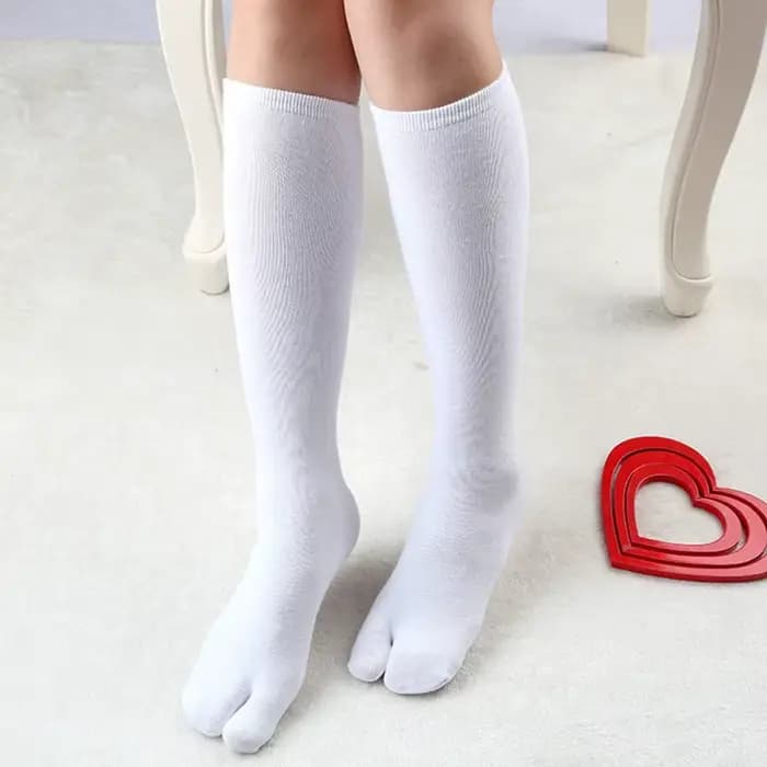 Sabots en bois tongs sandales chaussettes deux pieds doigts chaussettes japon Geta bas pour Halloween Cosplay jeu de rôle