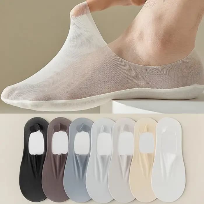 Chaussettes basses en silicone non ald pour hommes