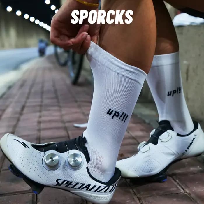 Chaussettes de cyclisme Sporcks avec motif lettres
