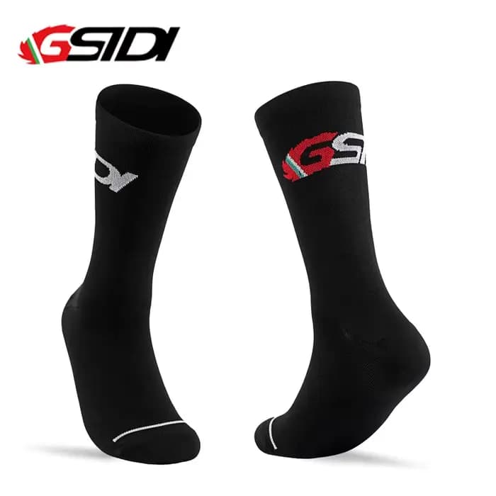 Gsidi nouvelles chaussettes de cyclisme haute qualité Compression hommes vélo en plein air femmes course sport