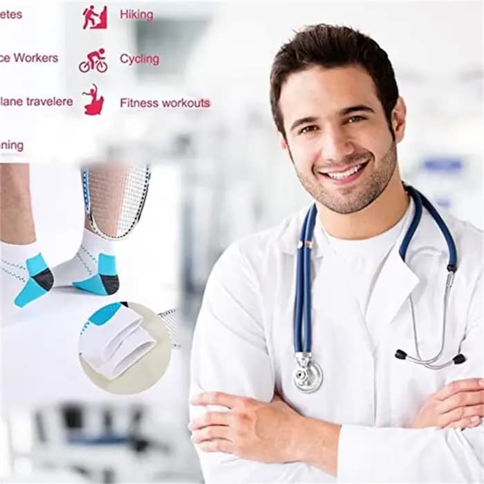 Chaussettes de Compression de pied pour hommes et femmes