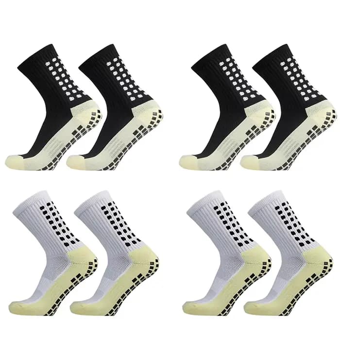 1/4 paires anti-dérapant Football femmes hommes Sport de plein air Grip