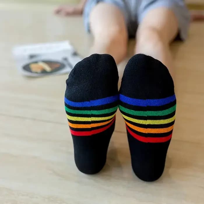Chaussettes en coton Harajuku pour filles, chaussettes mignonnes, cheville allongée, dames, drôle, Kawaii, couleur jaune, blanc, noir