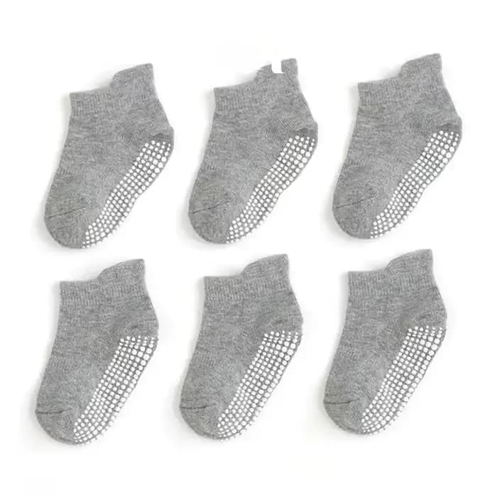 6 paires de chaussettes antidérapantes pour bébés