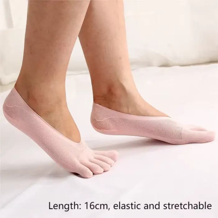 Chaussettes invisibles ultra fines à cinq doigts pour femmes