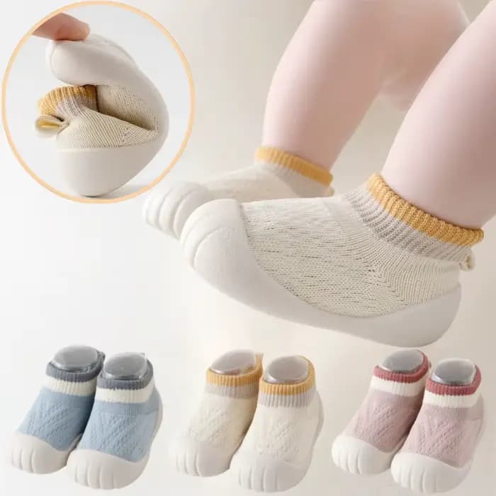 Chaussons-chaussettes antidérapants pour bébé