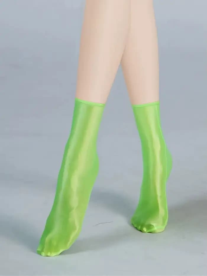 Chaussettes courtes en Satin brillant à l'huile