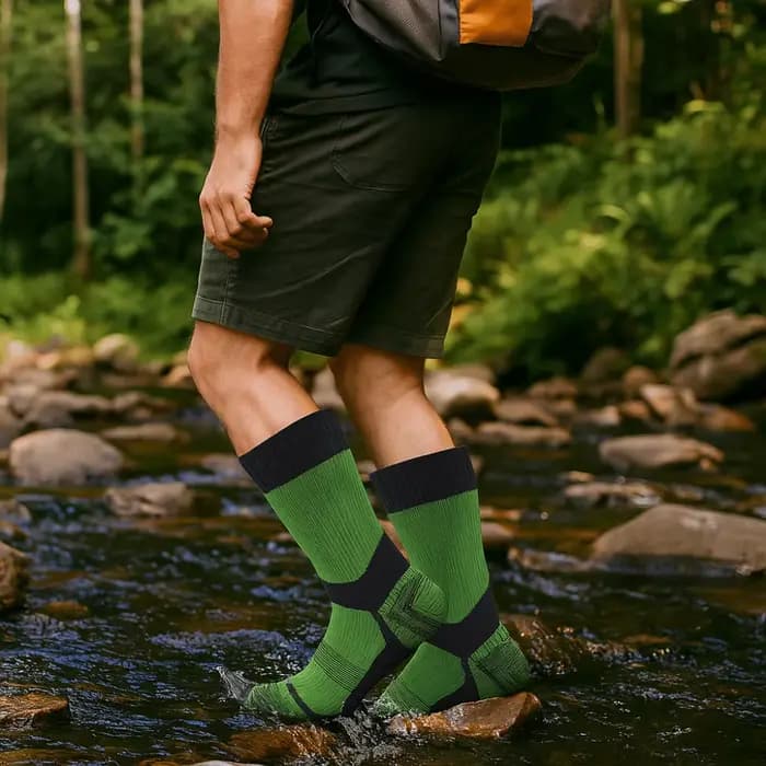 Chaussettes chaudes épaisses pour hommes, imperméables, confortables, évacuant l'humidité, chaussettes de ski, respirantes, Anti-usure, pour pataugeoire, Sports aquatiques