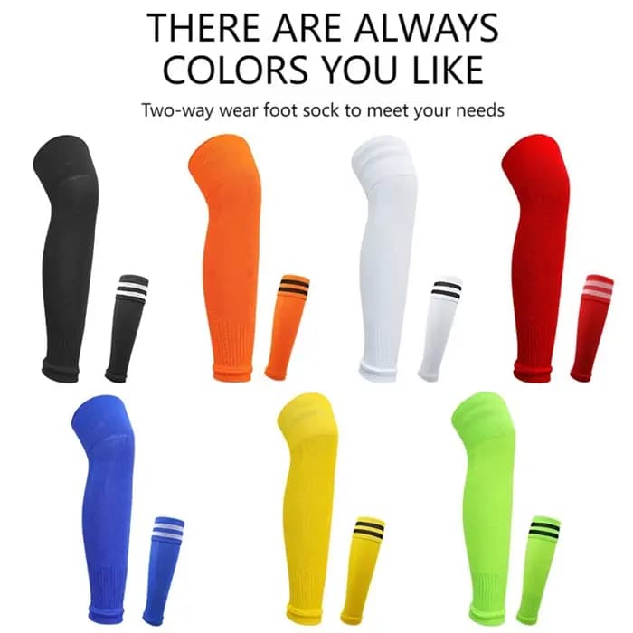 Loogdeel 1 paire de chaussettes de Football manches de mollet Protection des genoux pour adultes