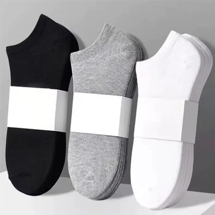 3/5/10PC unisexe décontracté couleur unie bateau chaussettes mince respirant confortable Anti odeur absorbant la sueur