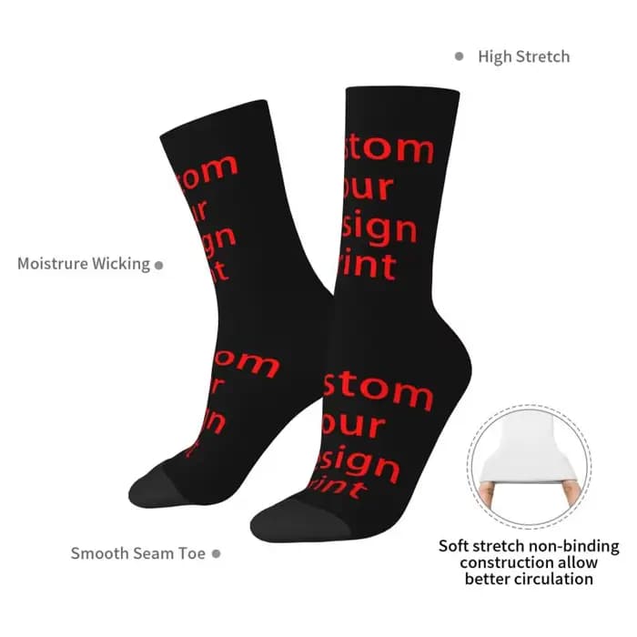 Chaussettes habillées personnalisées pour hommes