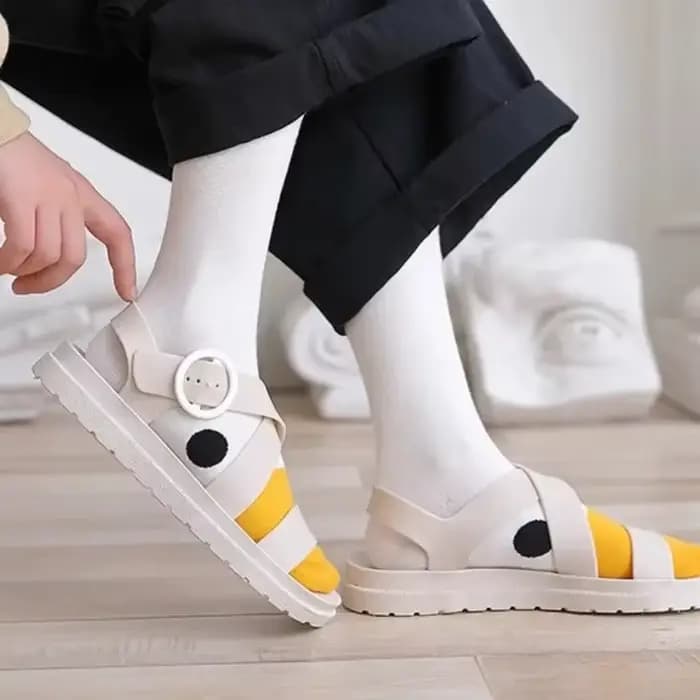 Nouvelles Chaussettes en Coton Sportives à Motif Tête d'Oie Amusante et Originale