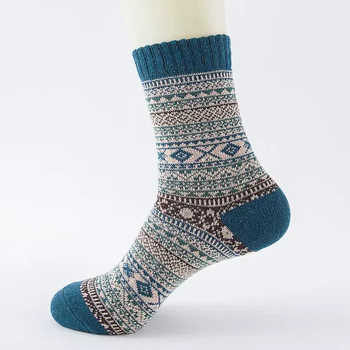 Chaussettes décontractées en laine de lapin pour hommes