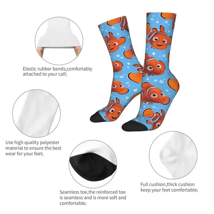 Chaussettes amusantes Nemo Harajuku