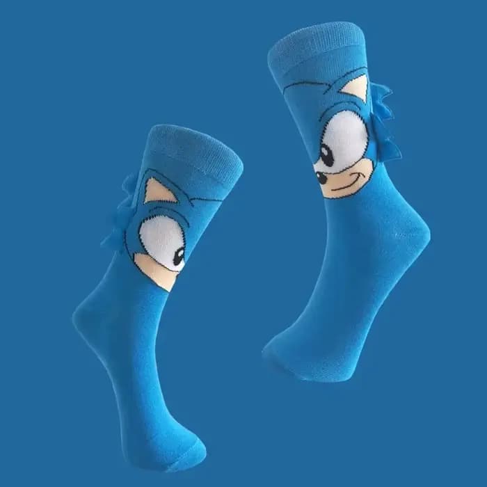 Chaussettes pour enfants Sonics, chaussettes mignonnes, chaussettes en coton pour garçons, chaussettes fines d'hiver et de printemps, chaussettes de dessin animé, cadeaux d'anniversaire pour enfants