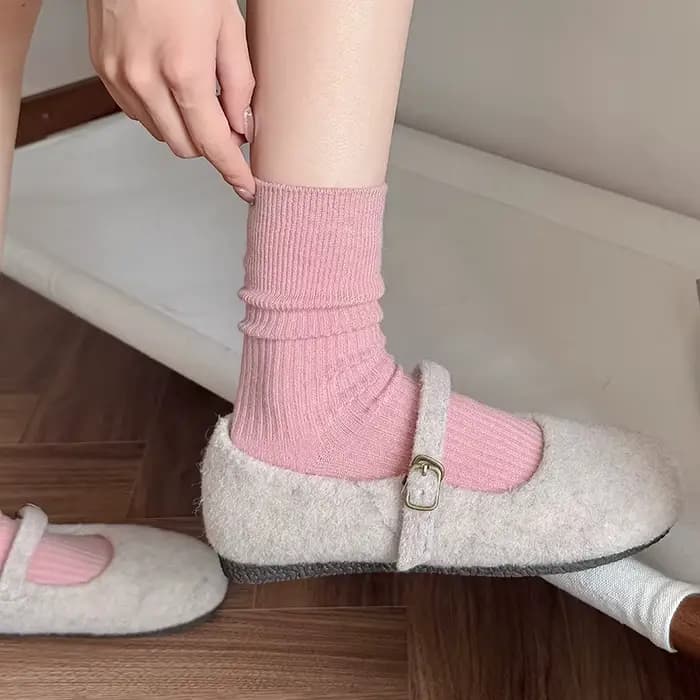 Chaussettes pour femmes Style coréen nouveau rayé Simple longues