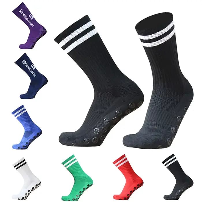 Nouvelles Chaussettes de Football FS Style Sportif avec Ventouses en Silicone Antidérapantes pour Hommes et Femmes