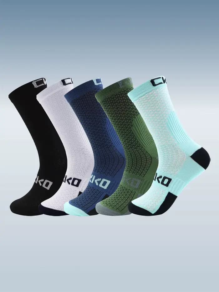Chaussettes de cyclisme professionnelles respirantes pour hommes et femmes