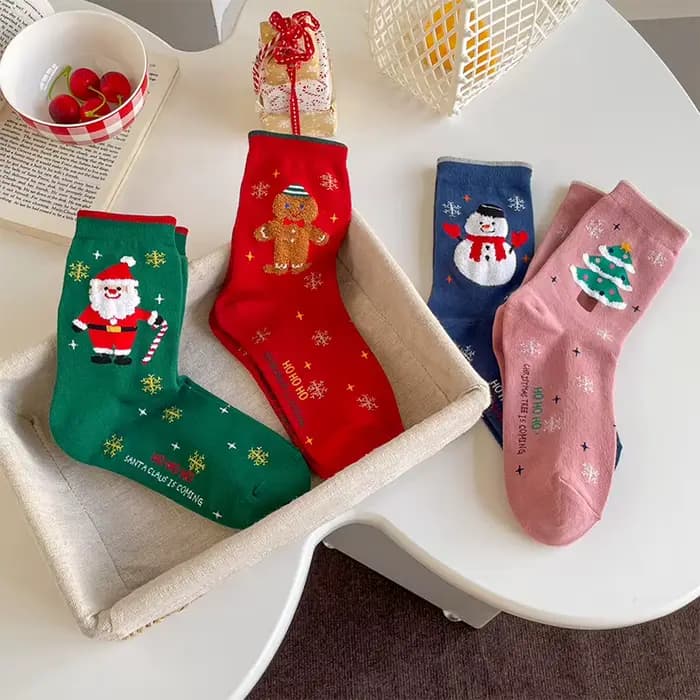 Femmes automne hiver coton bonhomme de neige père noël arbre