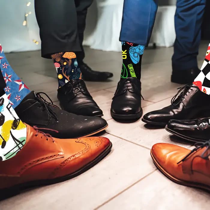 Chaussettes bohèmes colorées pour femmes et hommes