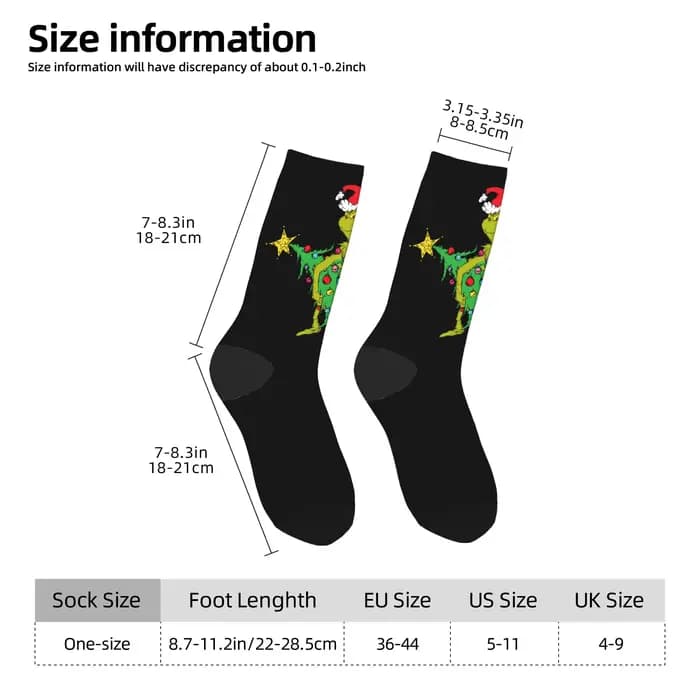 Chaussettes froissées de noël pour hommes et femmes, chaussettes à la mode, Harajuku, printemps été automne hiver, chaussettes à Tube central, cadeau