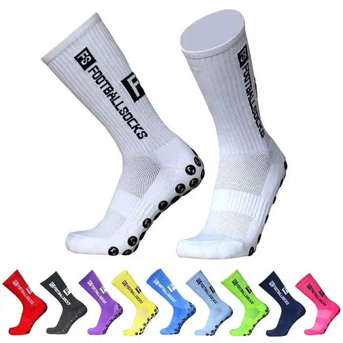 1 paire de chaussettes de Football rondes en Silicone