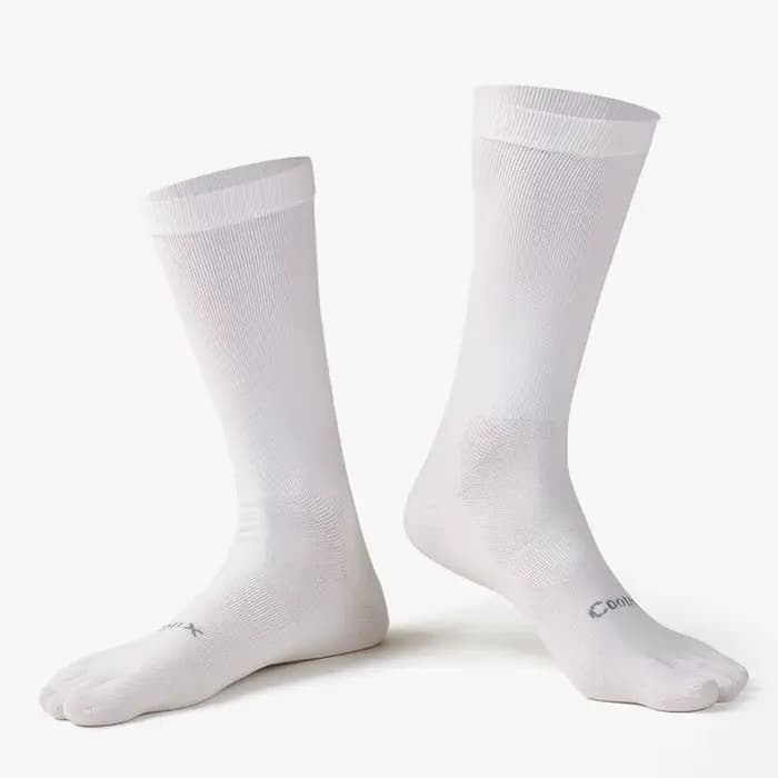 Chaussettes de sport longues à cinq doigts pour hommes