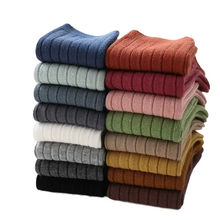 Chaussettes longues hautes en coton pour bébés garçons et filles