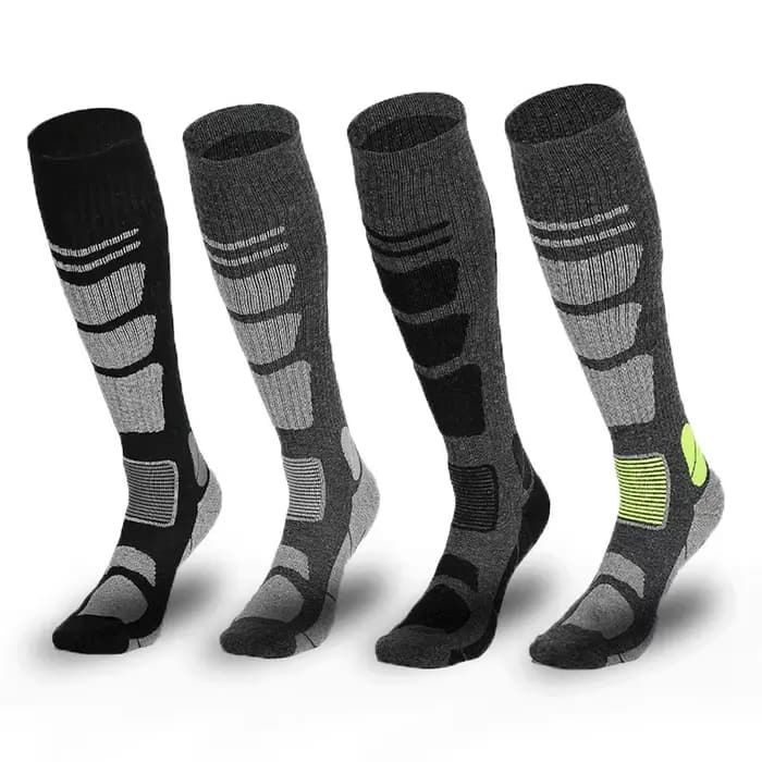 Chaussettes Snowboard sport laine cyclisme mérinos Ski hiver randonnée Ski bas hommes femmes genou haute chaussette thermique