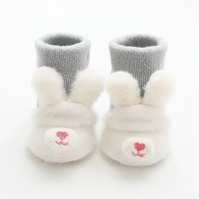 Chaussettes d'hiver coordonnantes en coton pour bébé
