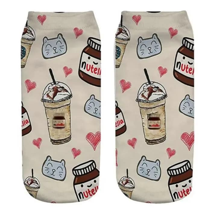 Nouvelles chaussettes amusantes imprimées en 3D