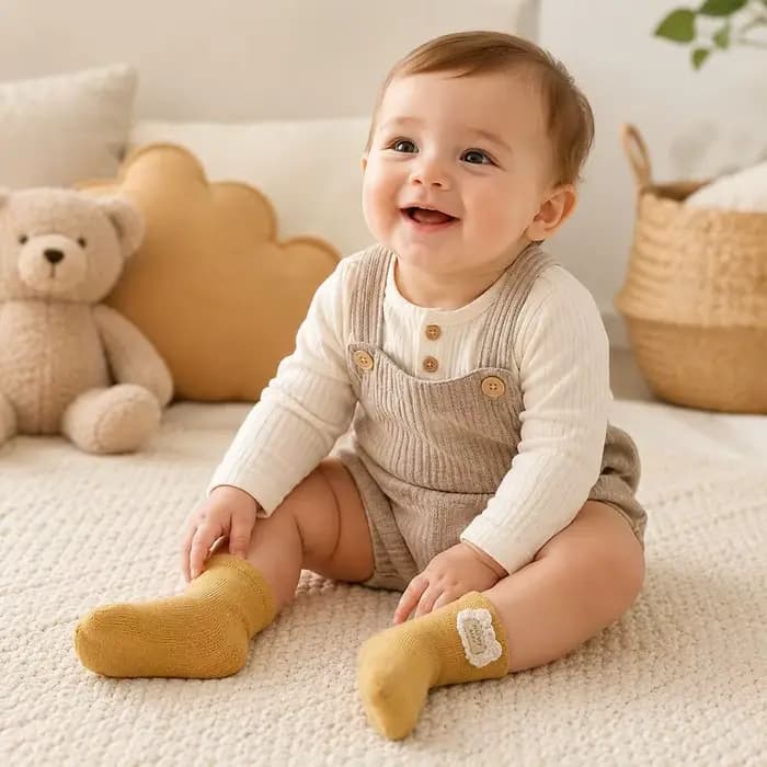 Nouvelles chaussettes chaudes en coton pour bébé