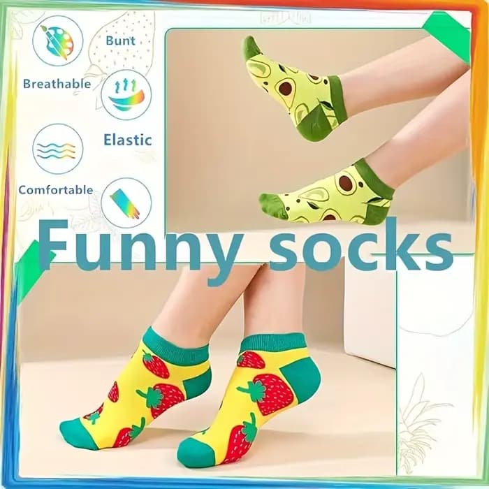 9 paires de chaussettes de sport amusantes pour femmes