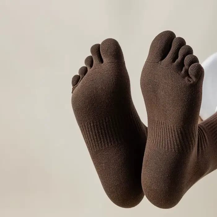 Chaussettes en coton à cinq doigts pour hommes
