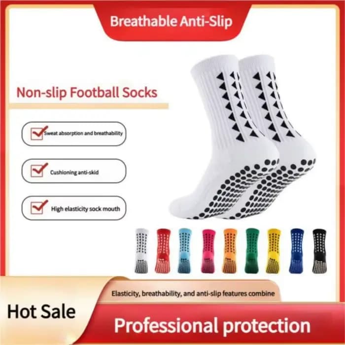 Chaussettes de sport antidérapantes professionnelles pour hommes et femmes