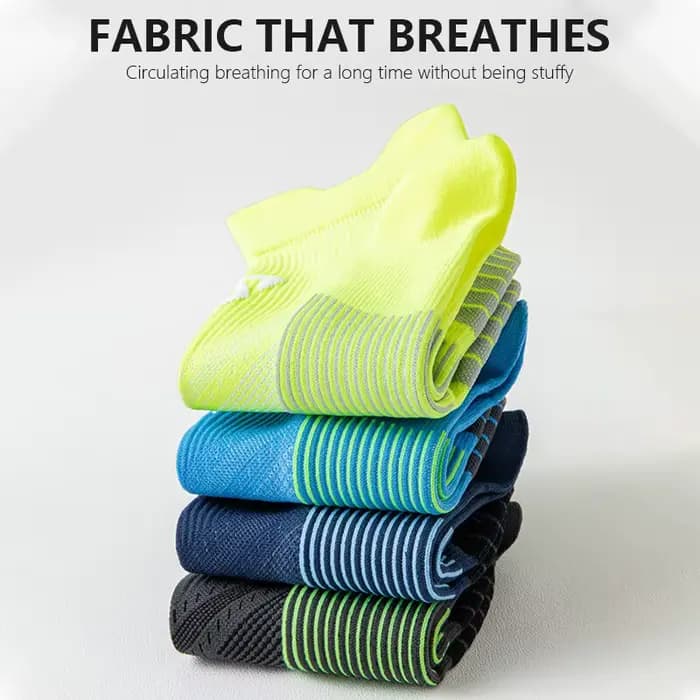 4 paires/lot hommes chaussettes de Sport nouveau Anti-transpiration femmes chaussettes de gymnastique hommes respirant cyclisme chaussettes séchage rapide unisexe Fitness chaussettes ensemble