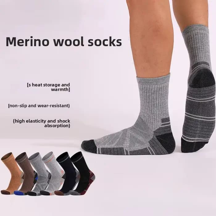Chaussettes en laine mérinos pour hommes et femmes