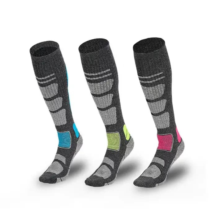 Chaussettes Snowboard sport laine cyclisme mérinos Ski hiver randonnée Ski bas hommes femmes genou haute chaussette thermique
