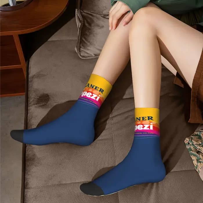Paulaner Spezi Logo chaussettes allemagne boisson gazeuse gothique élégant bas automne Anti-transpiration femmes hommes