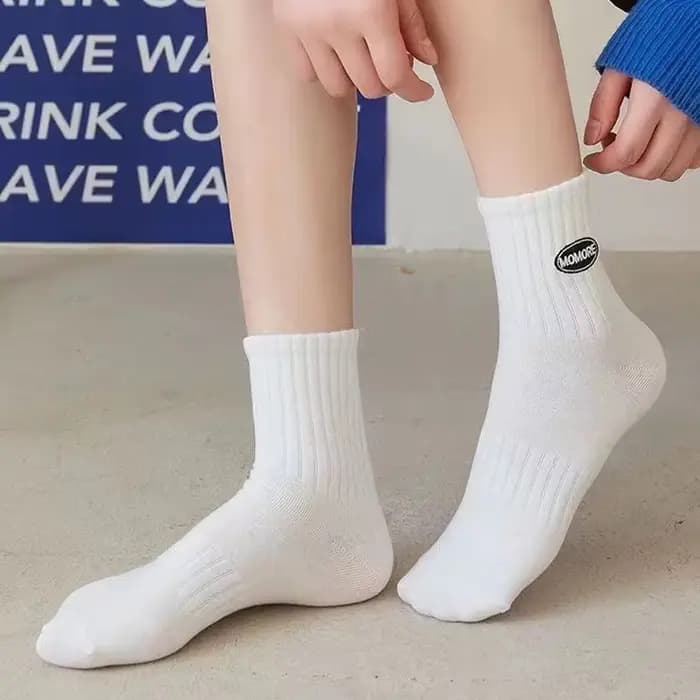 4 paires de chaussettes en coton pour hommes et femmes, chaussettes de course Anti-odeur quatre saisons, chaussettes de sport en coton brodées absorbant la sueur