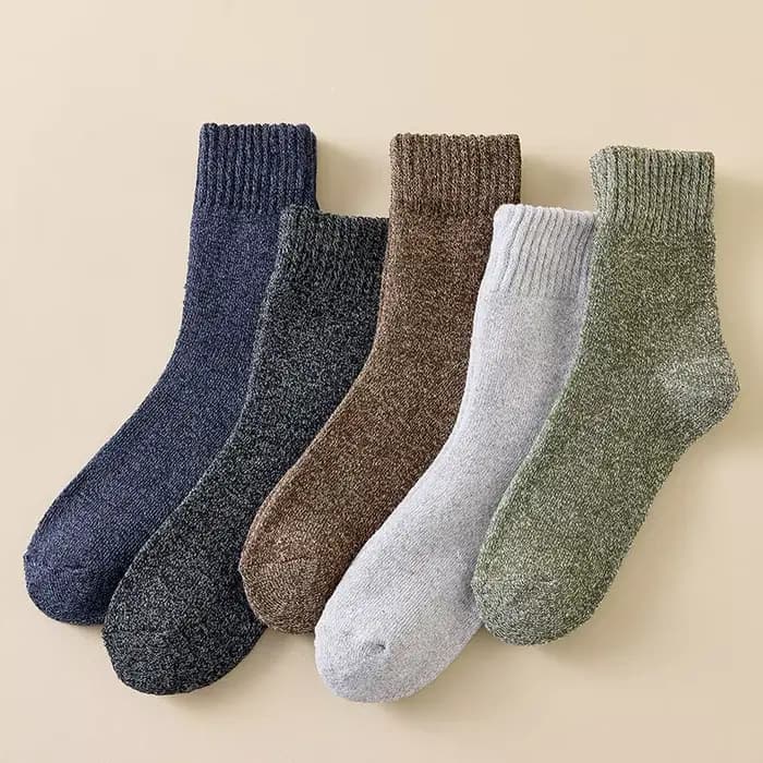 5 paires de chaussettes chaudes d'hiver pour hommes