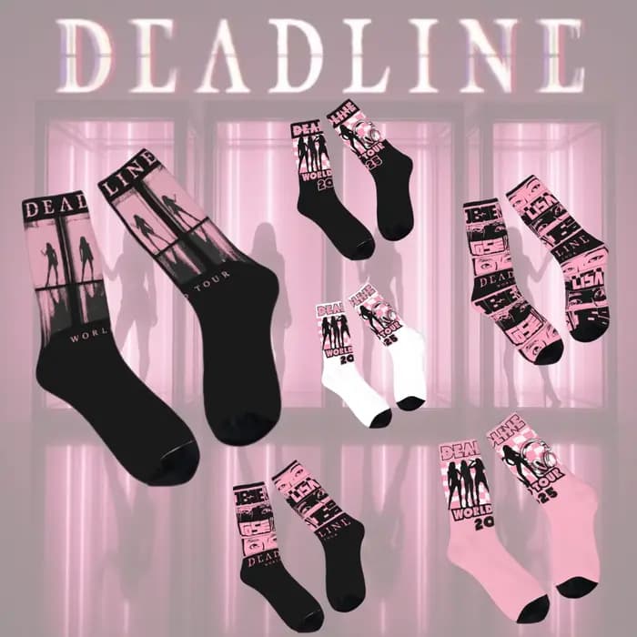 Deadline World Tour 2025 chaussettes hiver bas mode hommes chaud doux