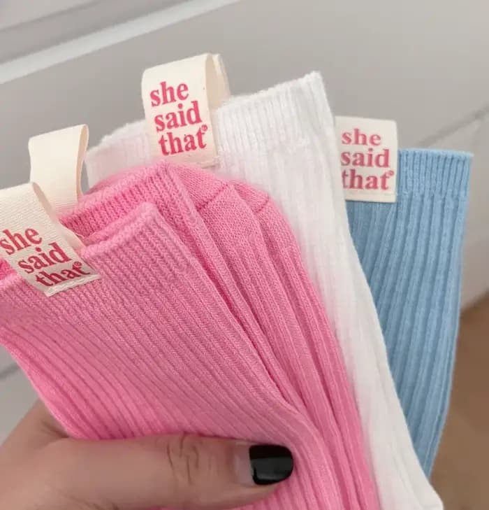 Chaussettes rétro japonaises en coton pour femmes