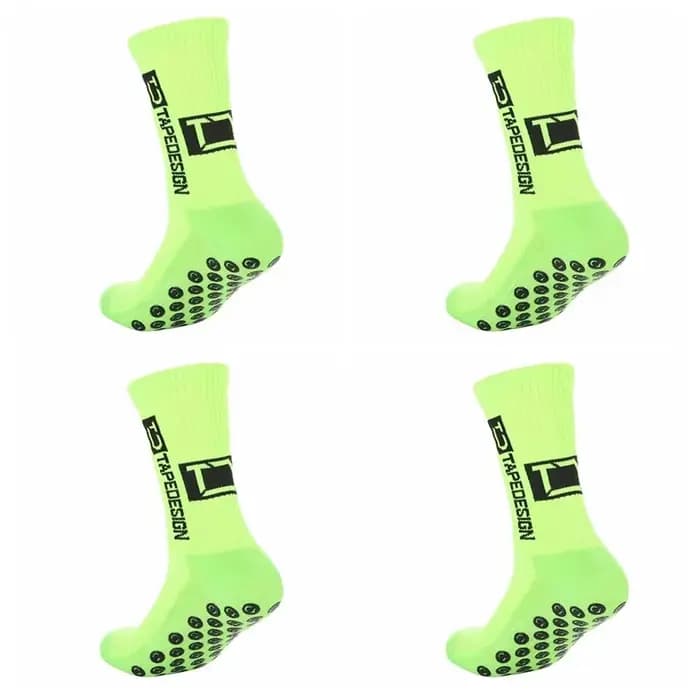 4 paires de nouvelles chaussettes de football collées à tube central TC pour l'entraînement sportif et la compétition